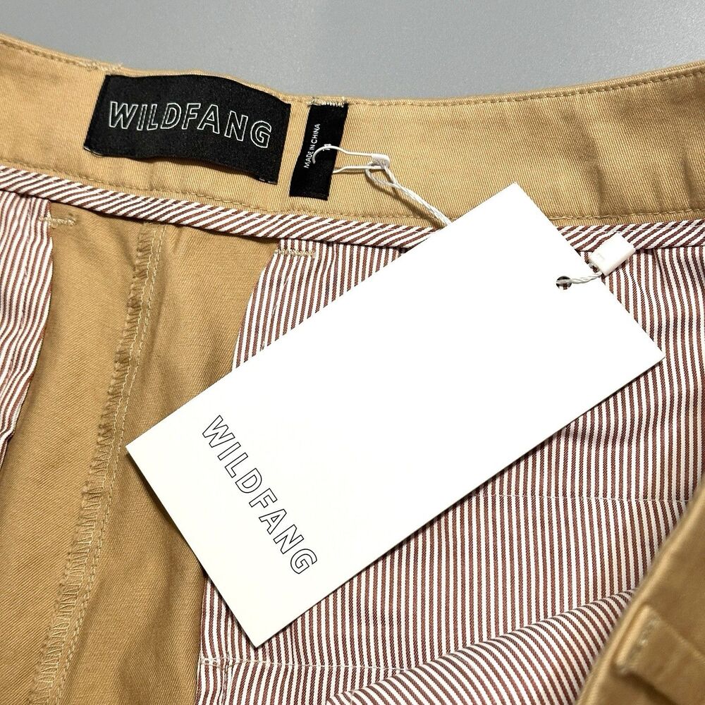 Wildfang Essential Trouser Women’s 14 Camel Tan Chino Straight Leg Pants NWT - Picture 8 of 13